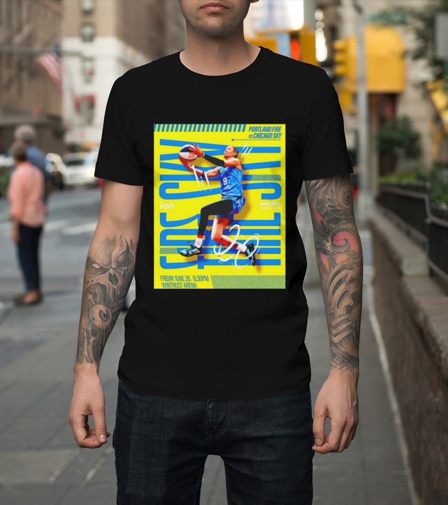 Friday June 26 630PM Wintrust Arena Portland Fire Vs Chicago Sky Basketball Event T-Shirt