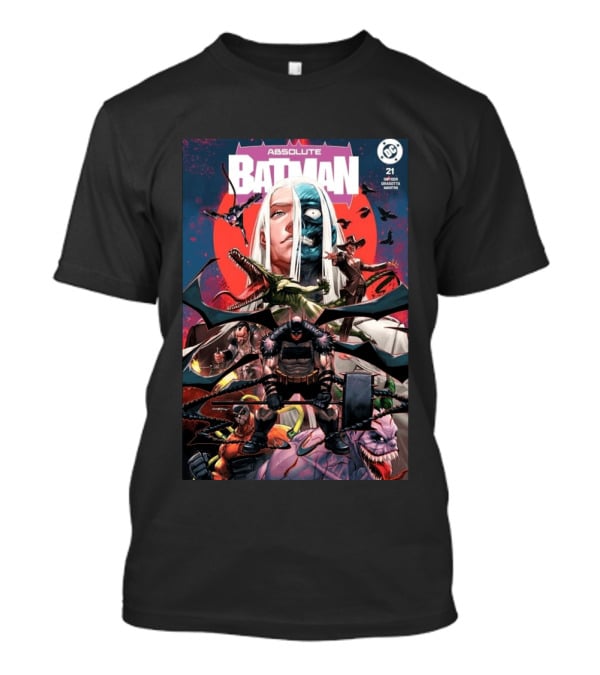 Absolute Batman #21 Santa Fung 2nd Special Gold Spot Foil Variant Knight Snyder Capullo Martini DC Comics T-Shirt