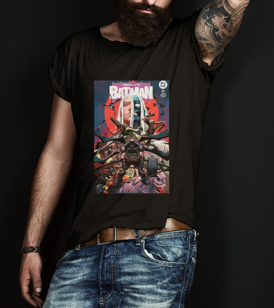 Absolute Batman #21 Santa Fung 2nd Special Gold Spot Foil Variant Knight Snyder Capullo Martini DC Comics T-Shirt
