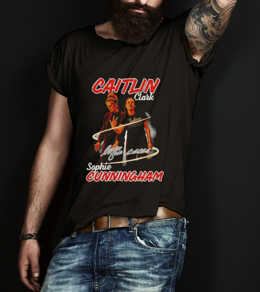 Caitlin Clark Sophie Cunningham Indiana Fever PUD T-Shirt