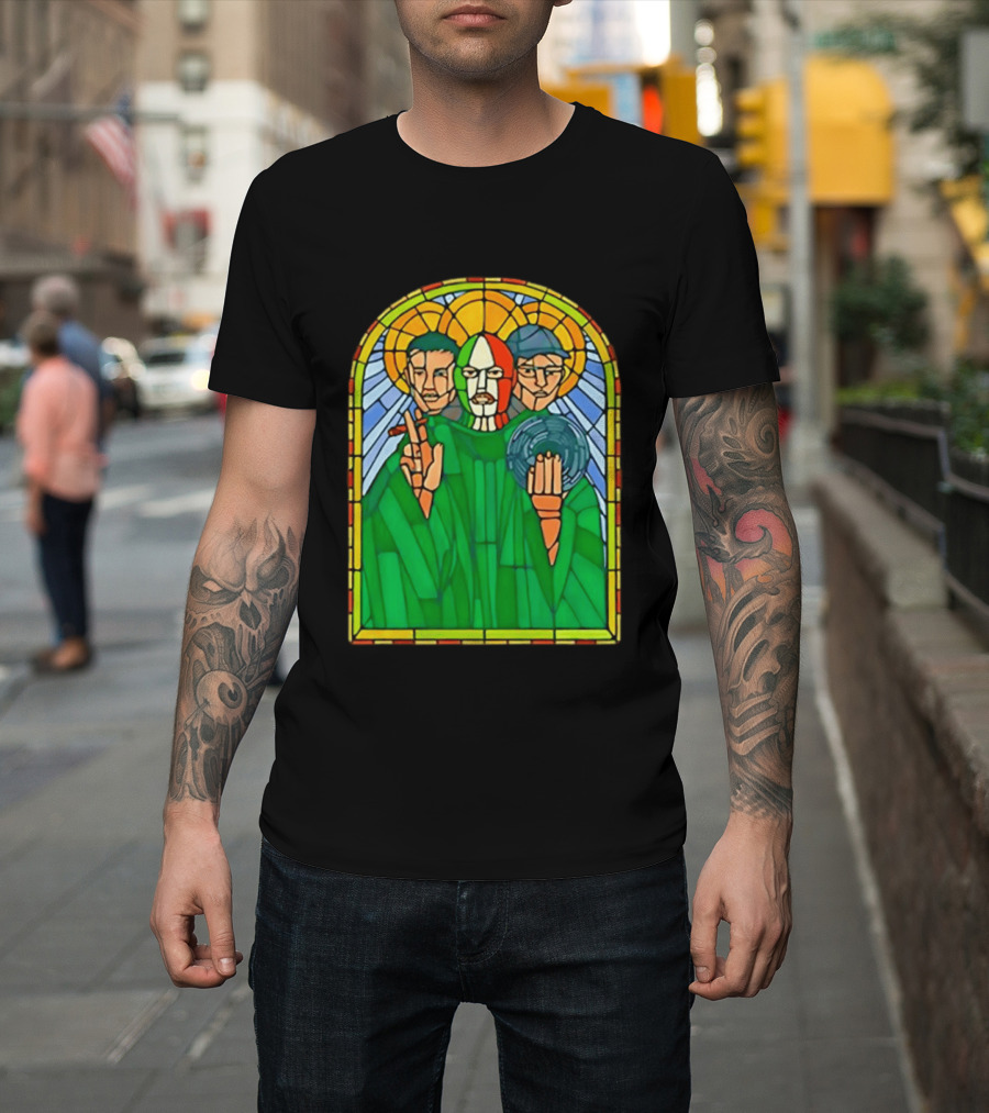 Conor McGregor Khabib Nurmagomedov Dustin Poirier MMA Ultimate Fighting Stained Glass T-Shirt