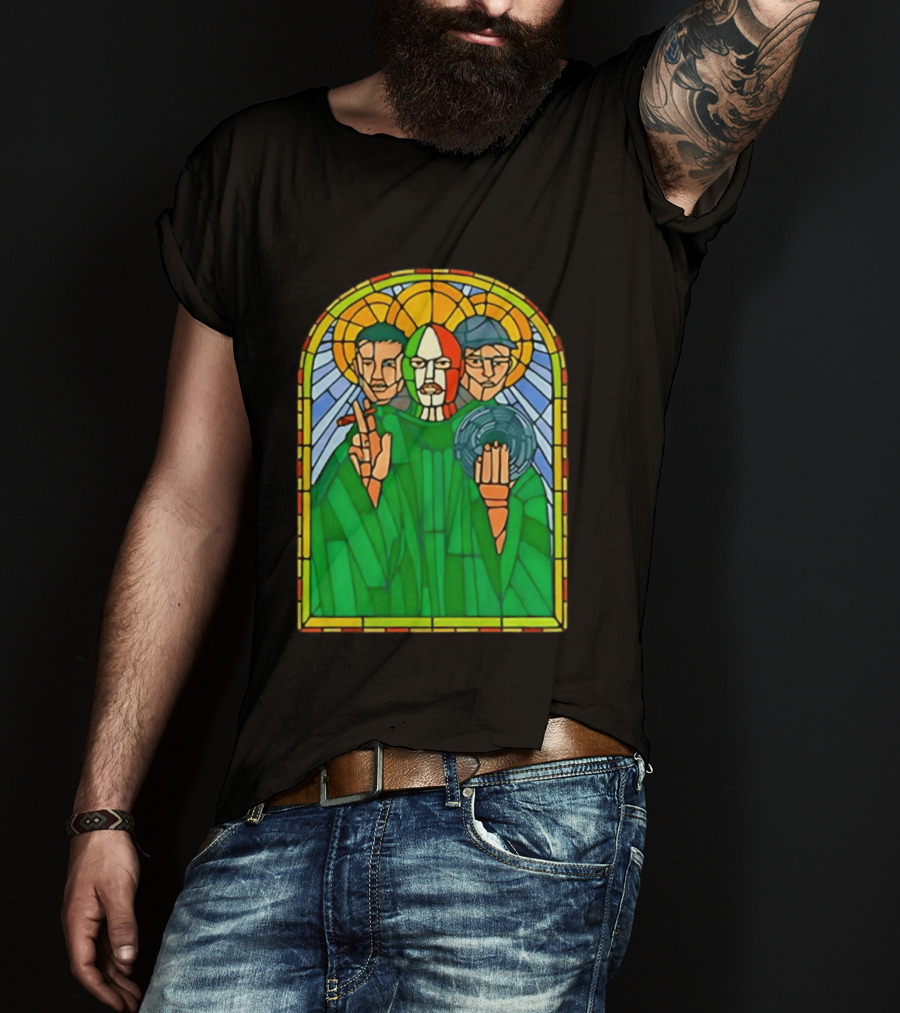 Conor McGregor Khabib Nurmagomedov Dustin Poirier MMA Ultimate Fighting Stained Glass T-Shirt
