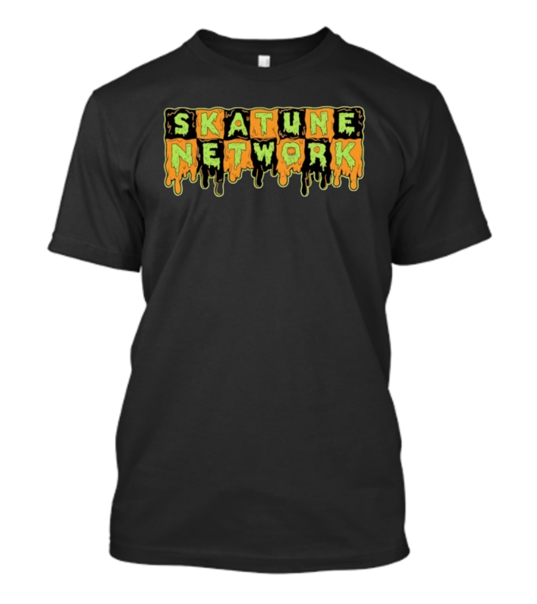 Skatune Network Horror Dripping Gooey Text Halloween T-Shirt