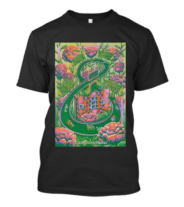 Dave Matthews Band Jun 26th 2026 Ruoff Music Center Noblesville IN Vibrant With Floral And Racing T-Shirt