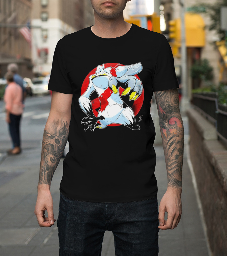 Stay Puft Marshmallow Man Angry Kaiju Ghostbusters Monster Claws T-Shirt