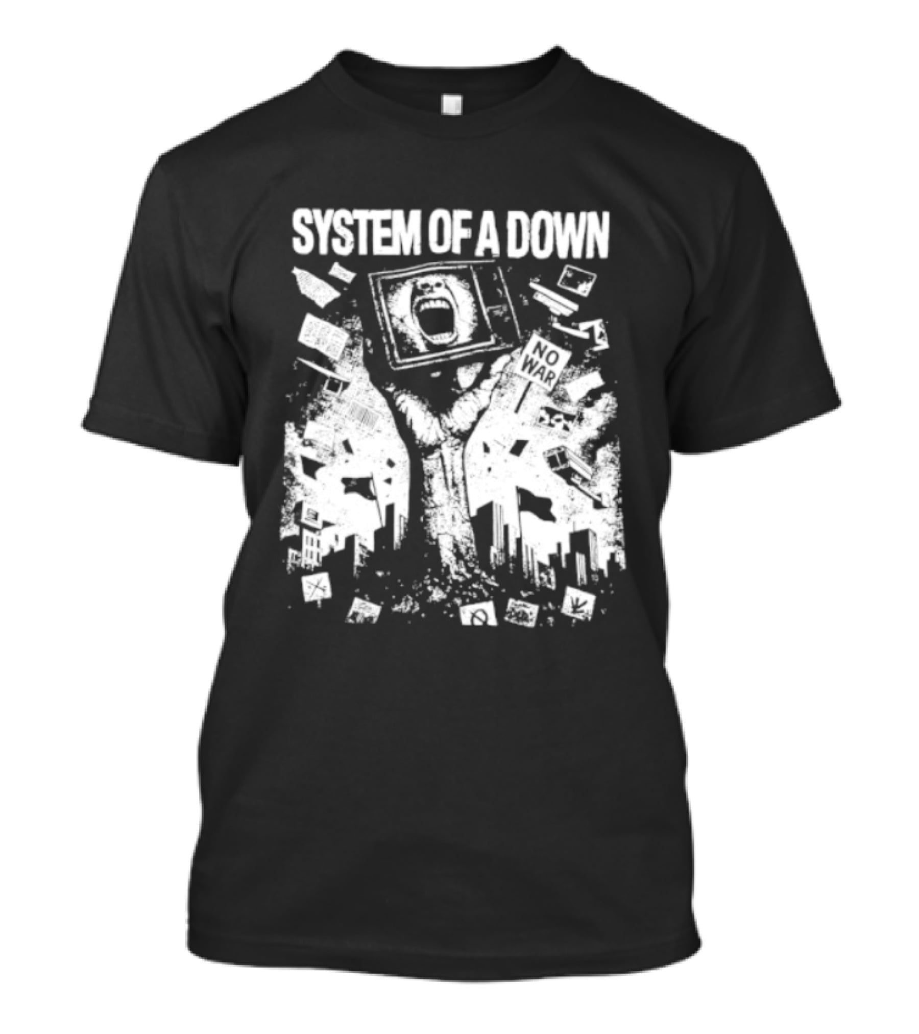 System Of A Down War Protest Television T-Shirt