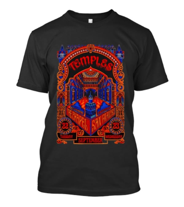 Temples The Chapel San Francisco September 22 23 2026 T-Shirt