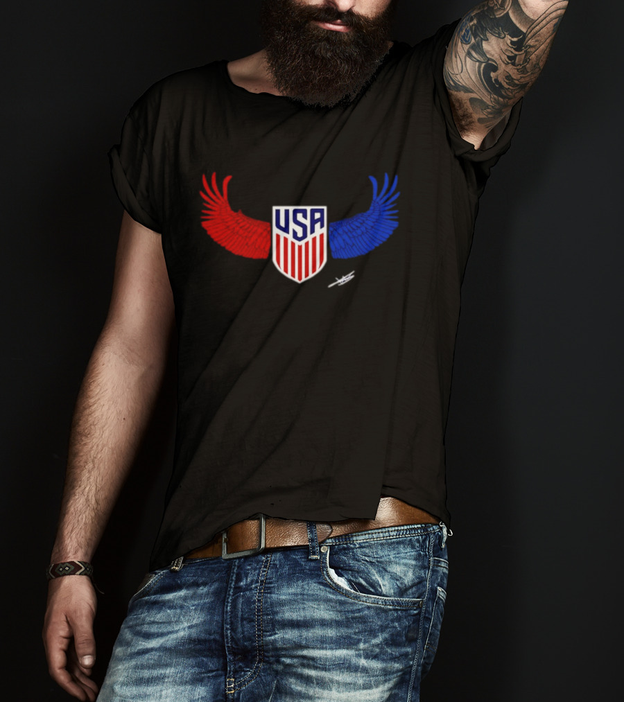 USA Wings Shield United States Men National Team T-Shirt
