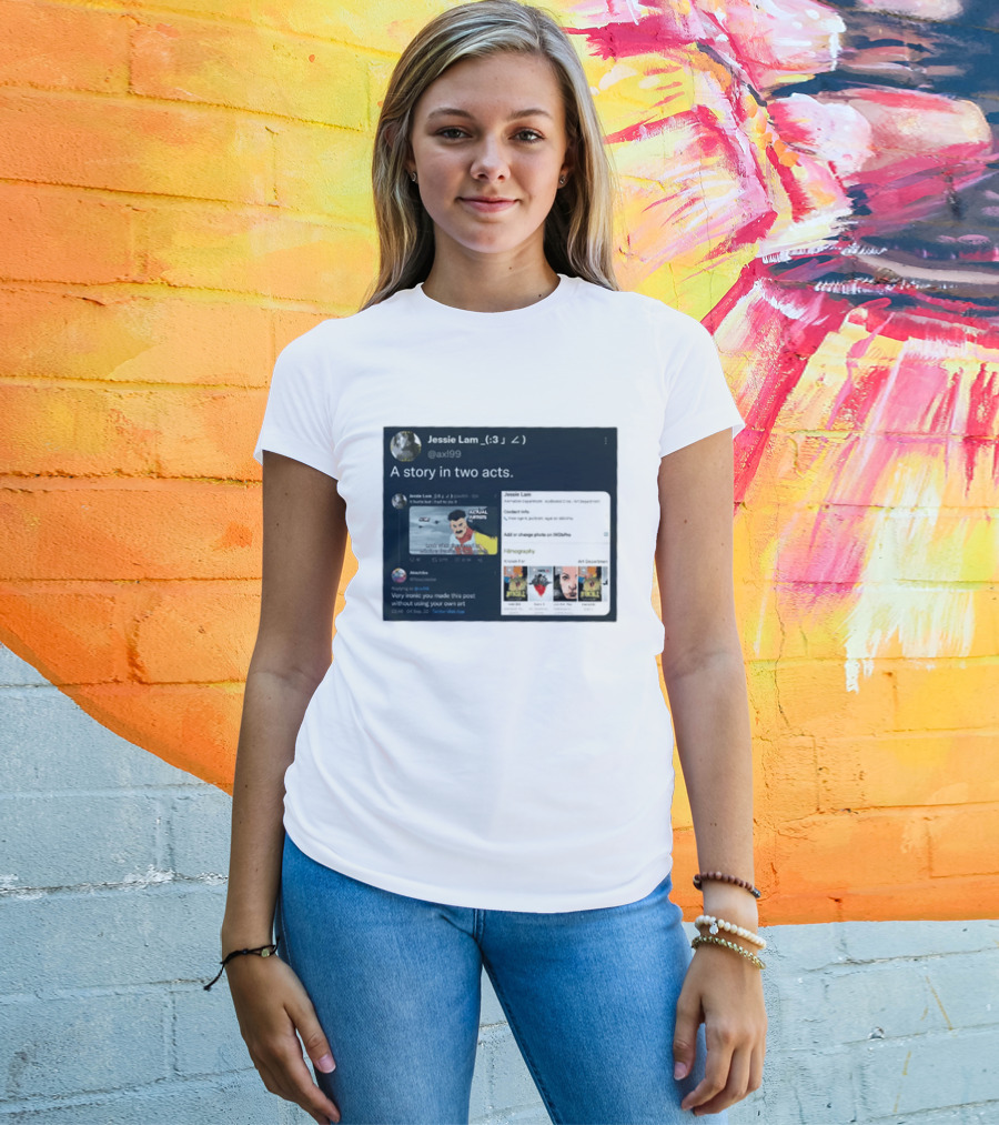 Jessie Lam A Story In Two Acts Tweet Comic Art Reference T-Shirt