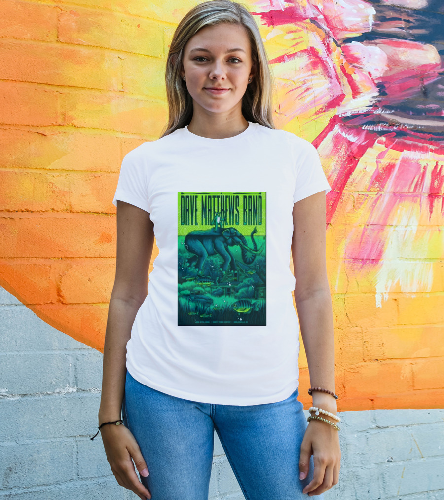 Dave Matthews Band Noblesville IN June 27 2026 Frog Elephant Lillypad Dreamscape T-Shirt