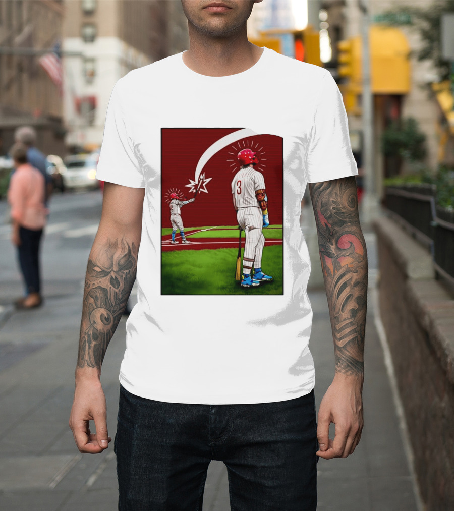 Kyle Schwarber Bryce Harper Philadelphia Phillies MLB Baseball Players T-Shirt