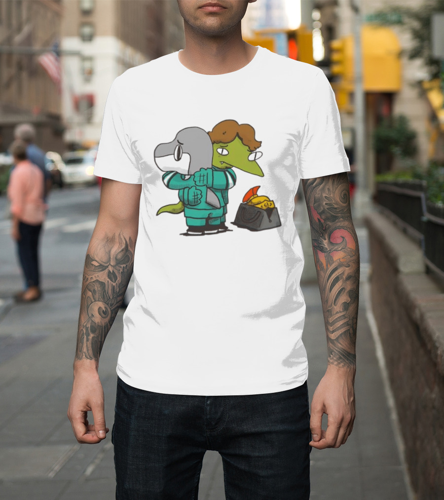 Macklin Celebrini San Jose Sharks NHL Hugging Hockey Characters T-Shirt