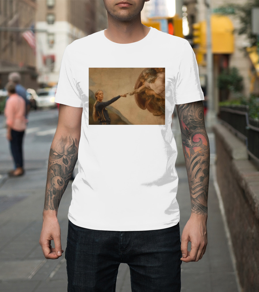 Creation Of Adam Indiana Fever Basketball Player T-Shirt