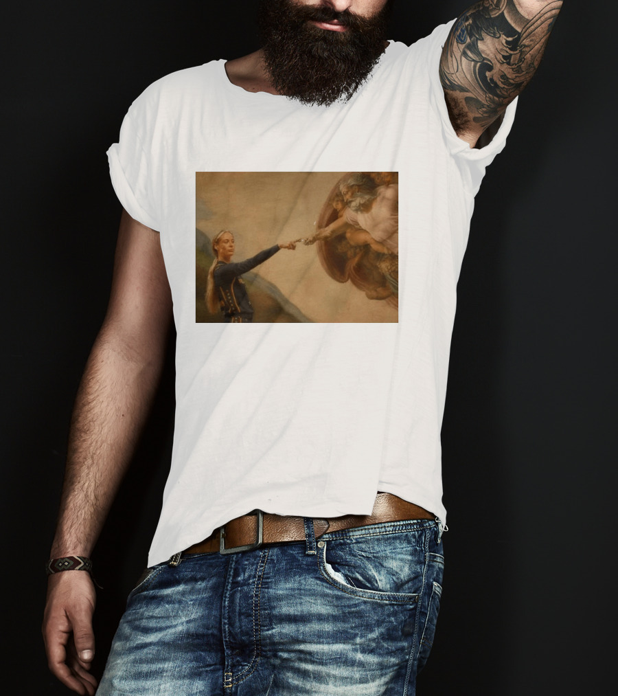 Creation Of Adam Indiana Fever Basketball Player T-Shirt