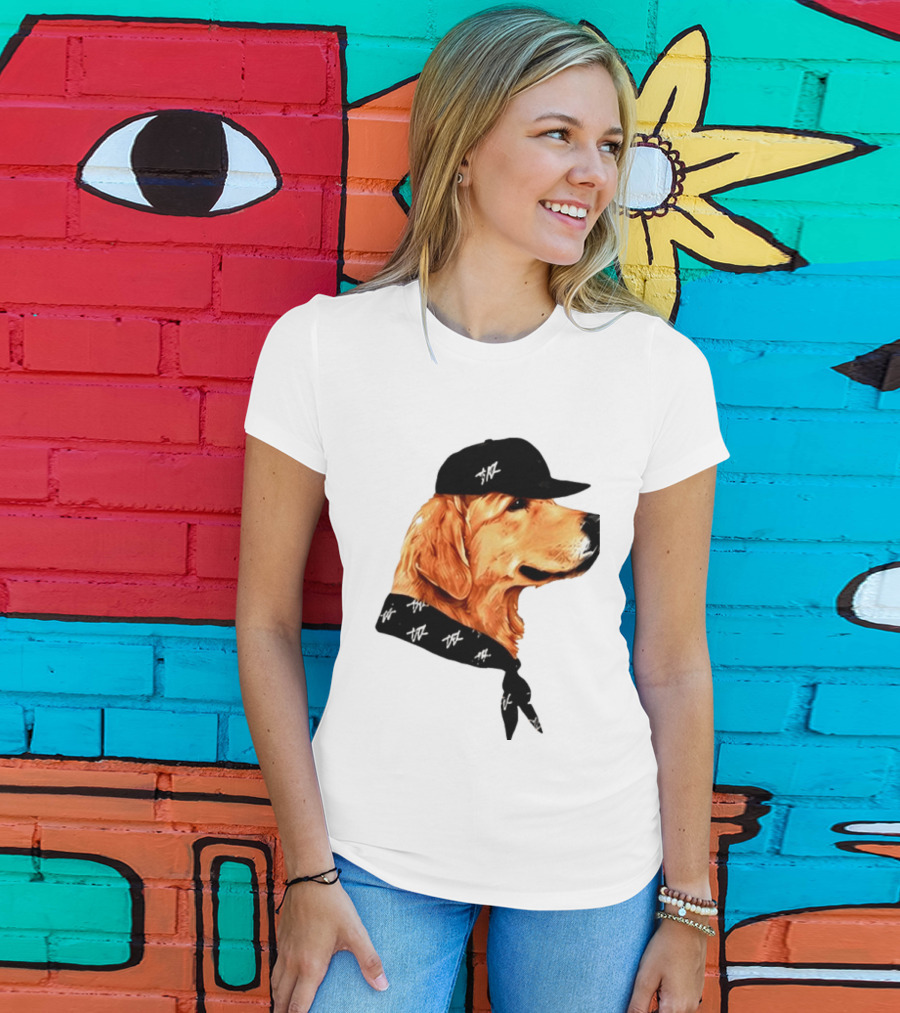 Ashton Kutcher Good Boy Dog Cap Bandana T-Shirt