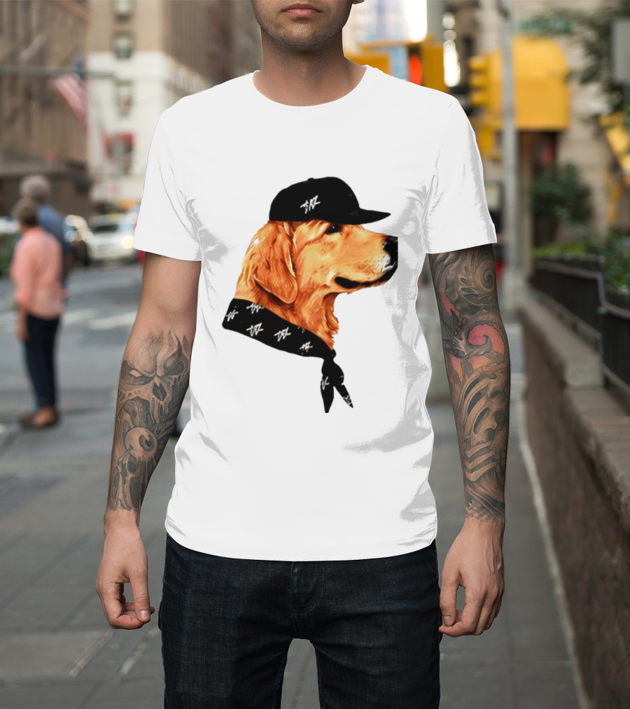Ashton Kutcher Good Boy Dog Cap Bandana T-Shirt