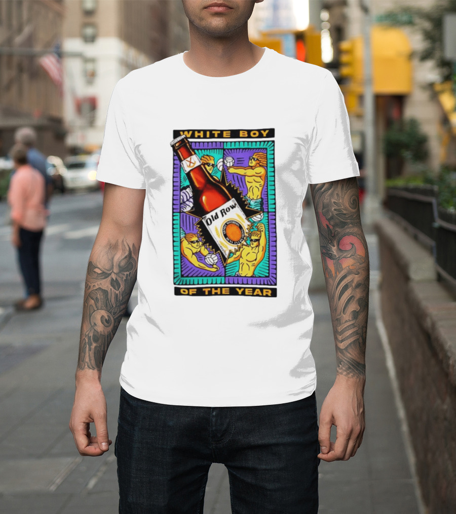White Boy Of The Year Old Row Admit Nothing Deny Everything Volleyball T-Shirt