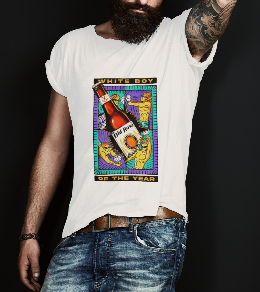 White Boy Of The Year Old Row Admit Nothing Deny Everything Volleyball T-Shirt