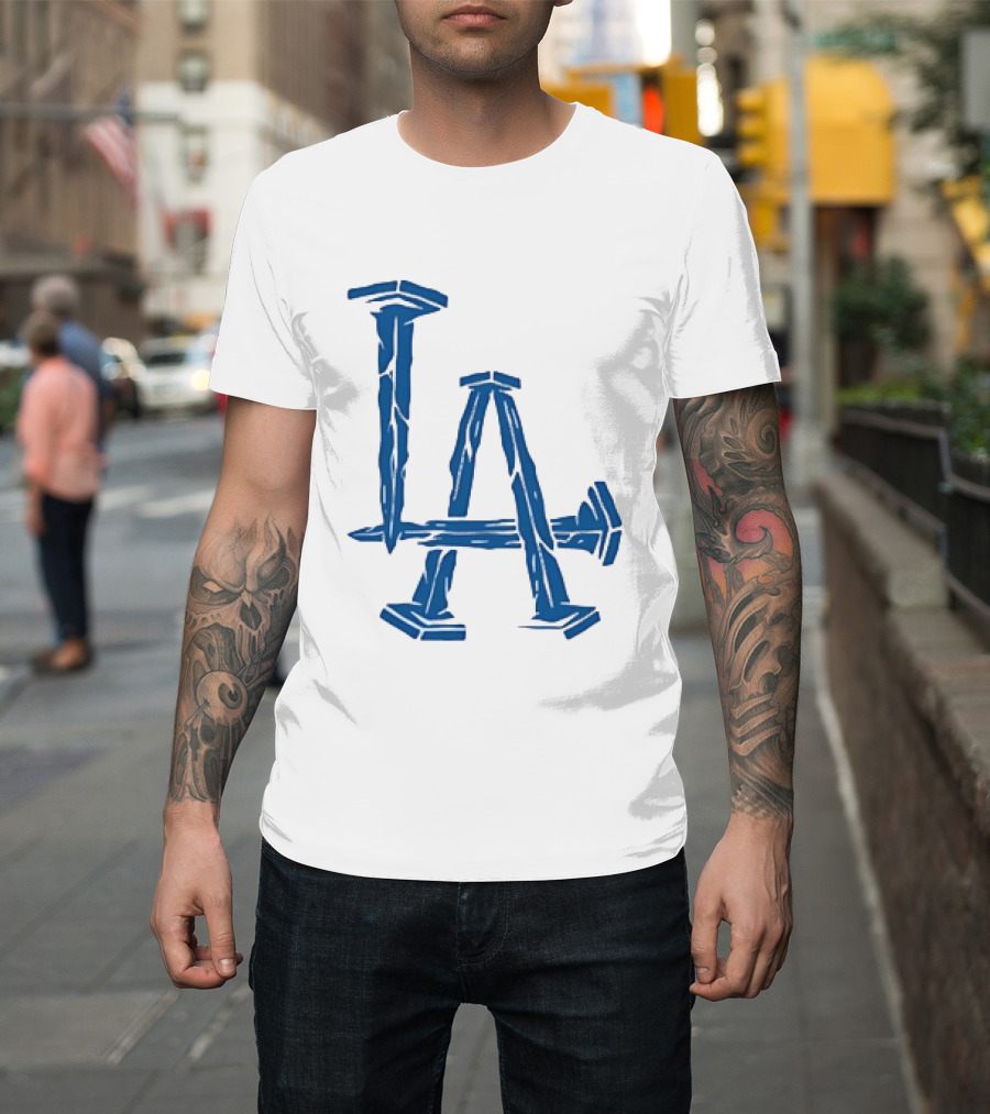 Los Angeles Dodgers LA Nails Baseball Team T-Shirt