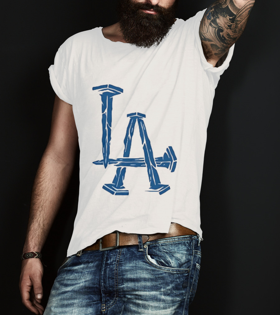 Los Angeles Dodgers LA Nails Baseball Team T-Shirt