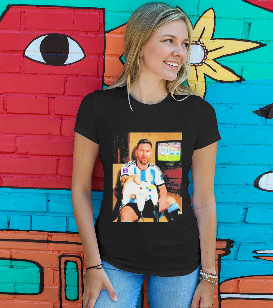 Argentina National Team Icon Lionel Messi Gaming Experience T-Shirt