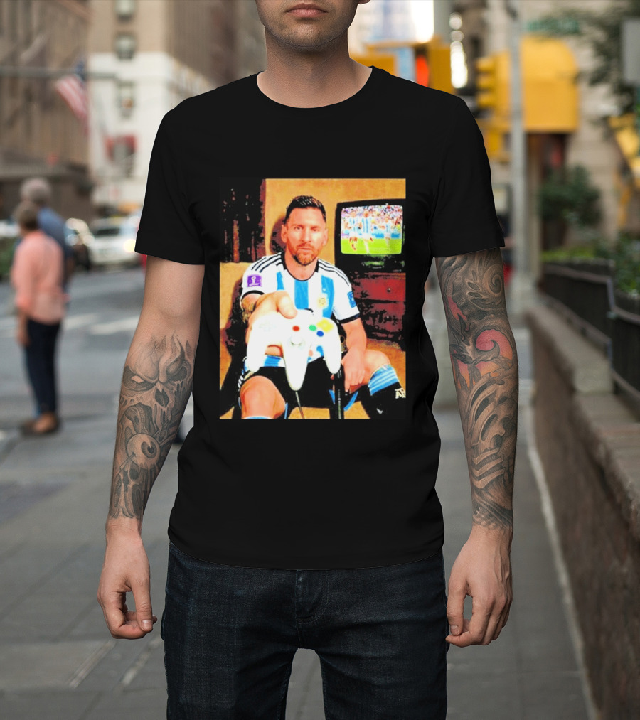 Argentina National Team Icon Lionel Messi Gaming Experience T-Shirt