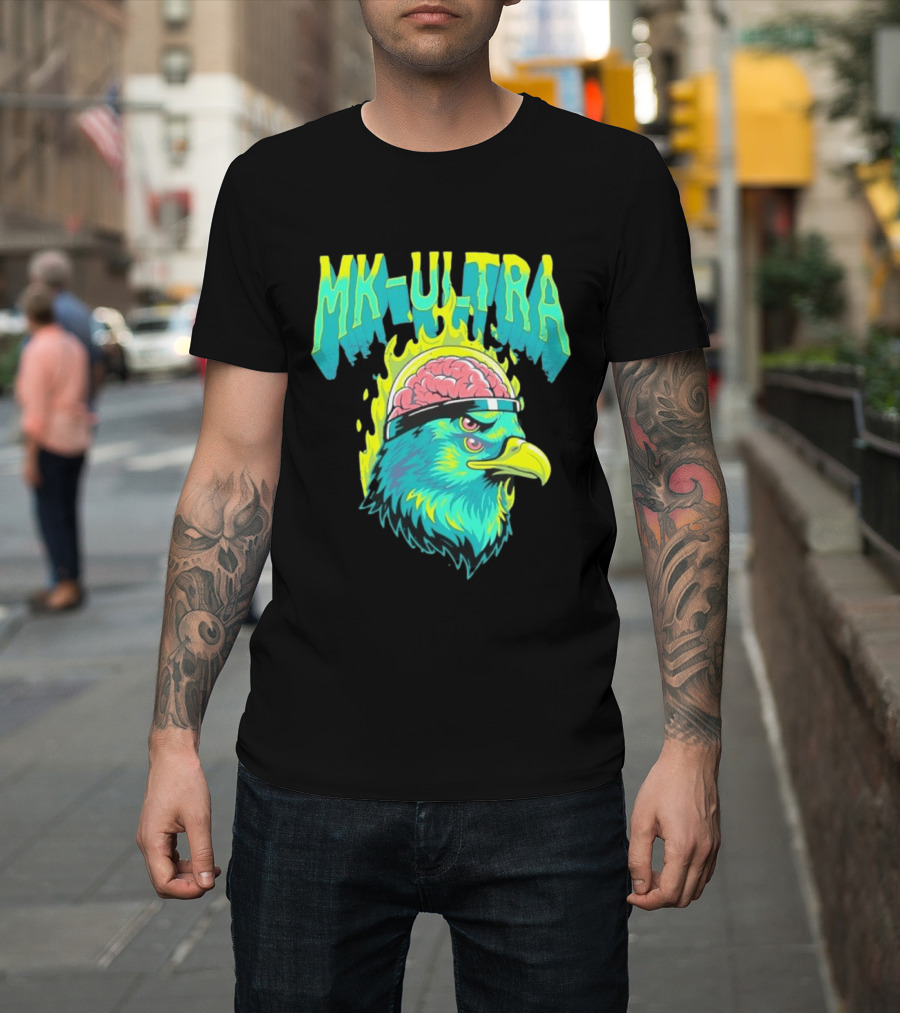 MK Ultra Eagle Brain Helmet T-Shirt