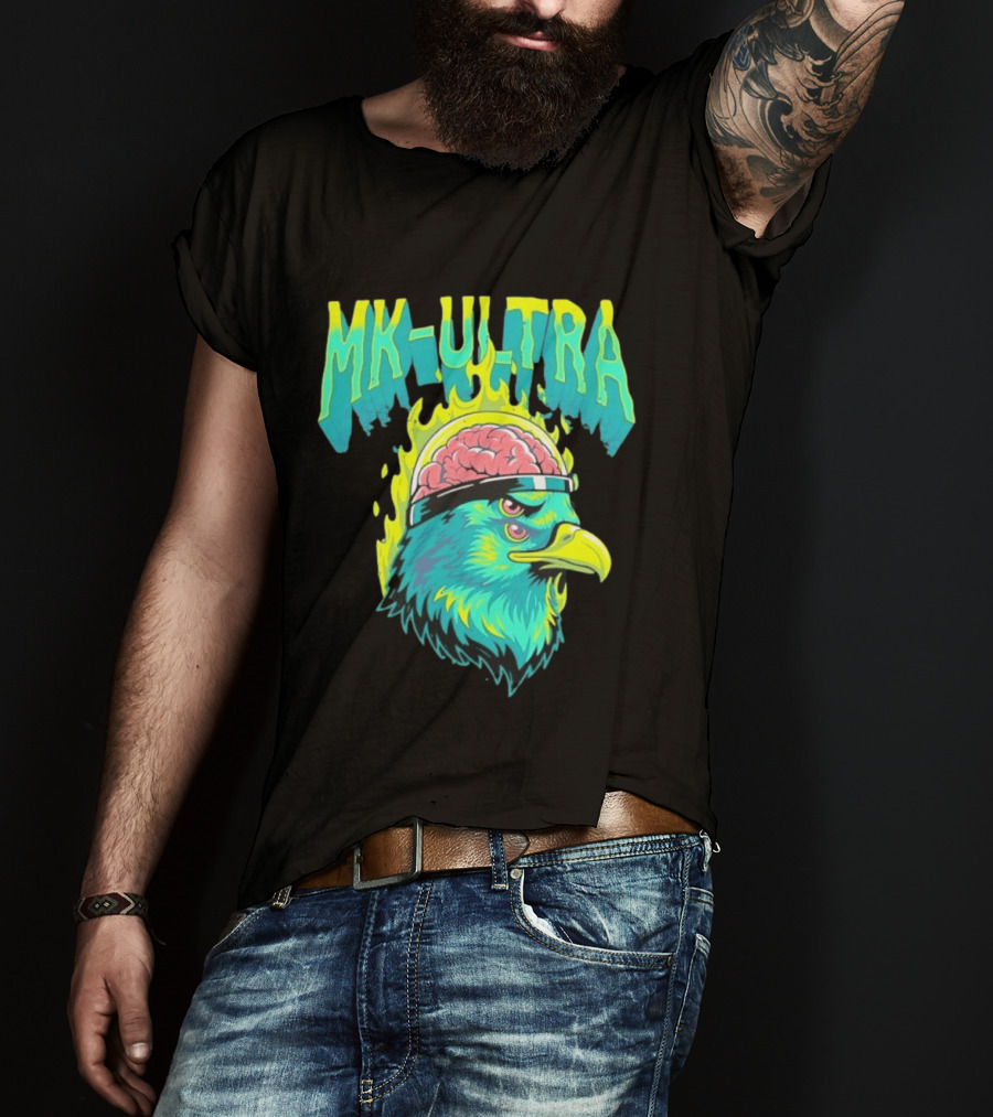 MK Ultra Eagle Brain Helmet T-Shirt