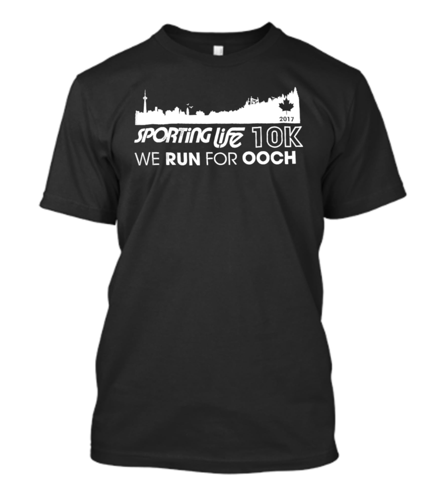 Sporting Life 10k We Run For Ooch Skyline Canada Leaf T-Shirt