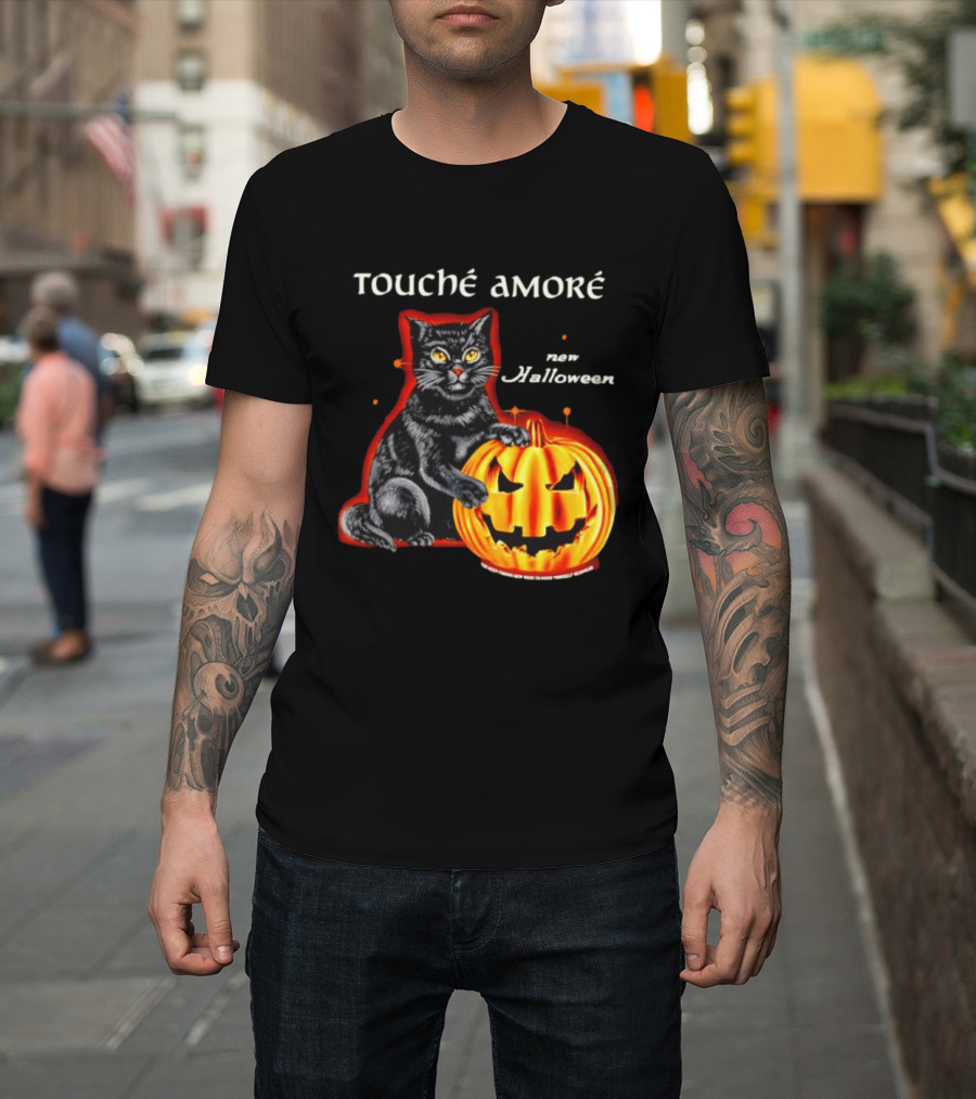 Touche Amore Black Cat Jack O Lantern New Halloween You Keep Finding New Ways T-Shirt
