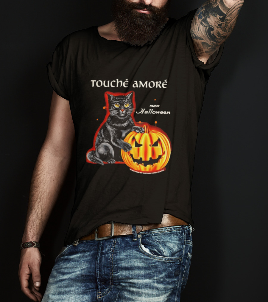 Touche Amore Black Cat Jack O Lantern New Halloween You Keep Finding New Ways T-Shirt