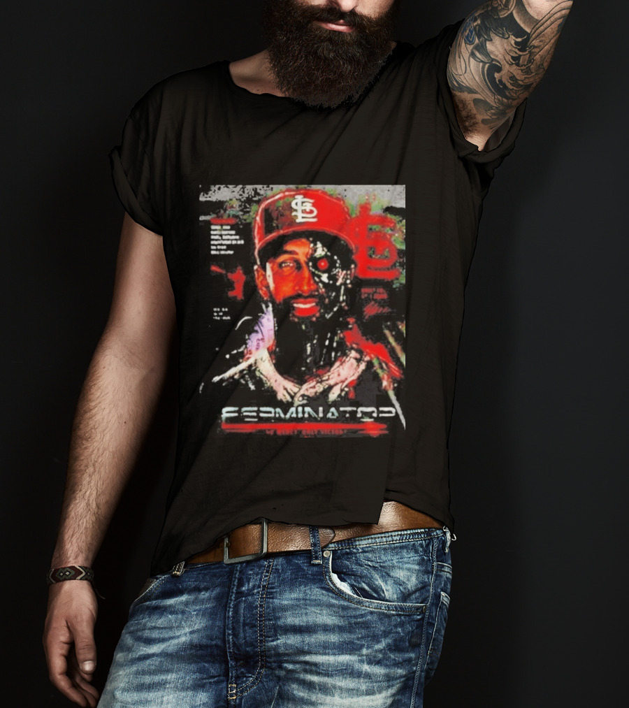 2026 St. Louis Cardinals Jose Fermin Ferminator Cyborg T-Shirt