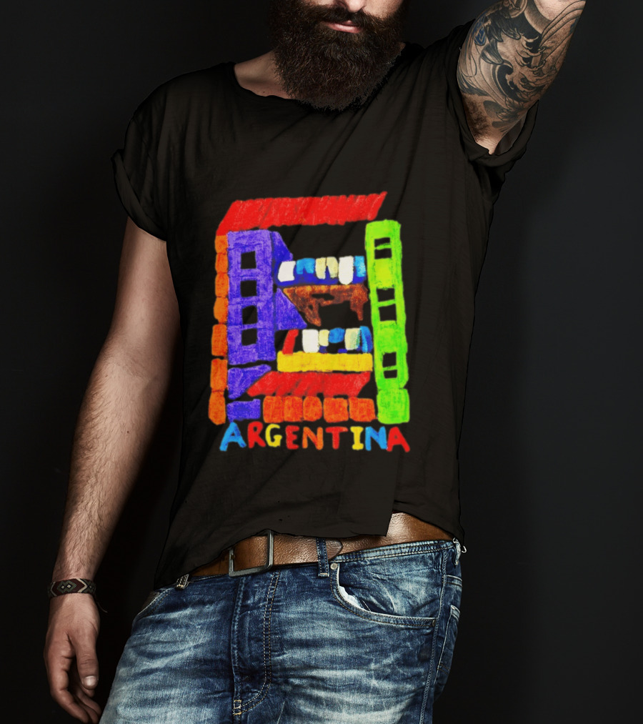 Celebrate Argentina Painted Colorful Urban Architecture T-Shirt