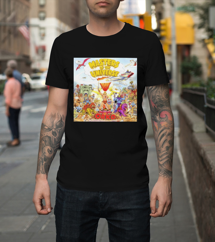 He Man Skeletal Orko Masters Of The Universe Vintage Comic Scene T-Shirt