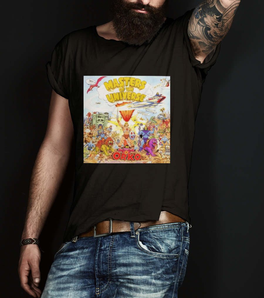 He Man Skeletal Orko Masters Of The Universe Vintage Comic Scene T-Shirt