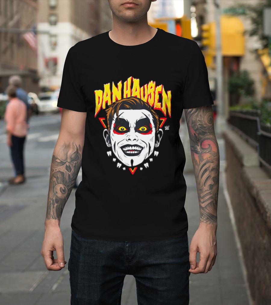 Danhausen Face Paint Yellow Eyes Red Triangle WWE T-Shirt