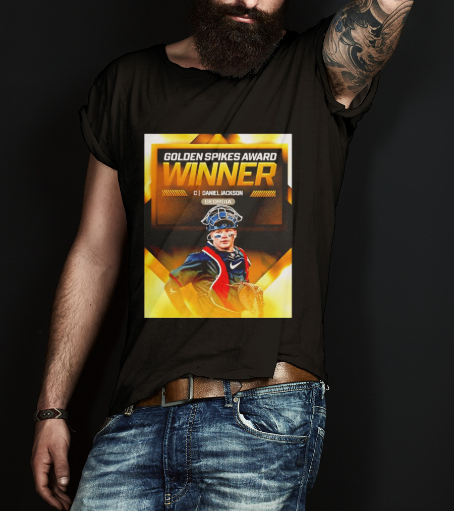 Golden Spikes Award Winner Daniel Jackson Georgia Catcher T-Shirt