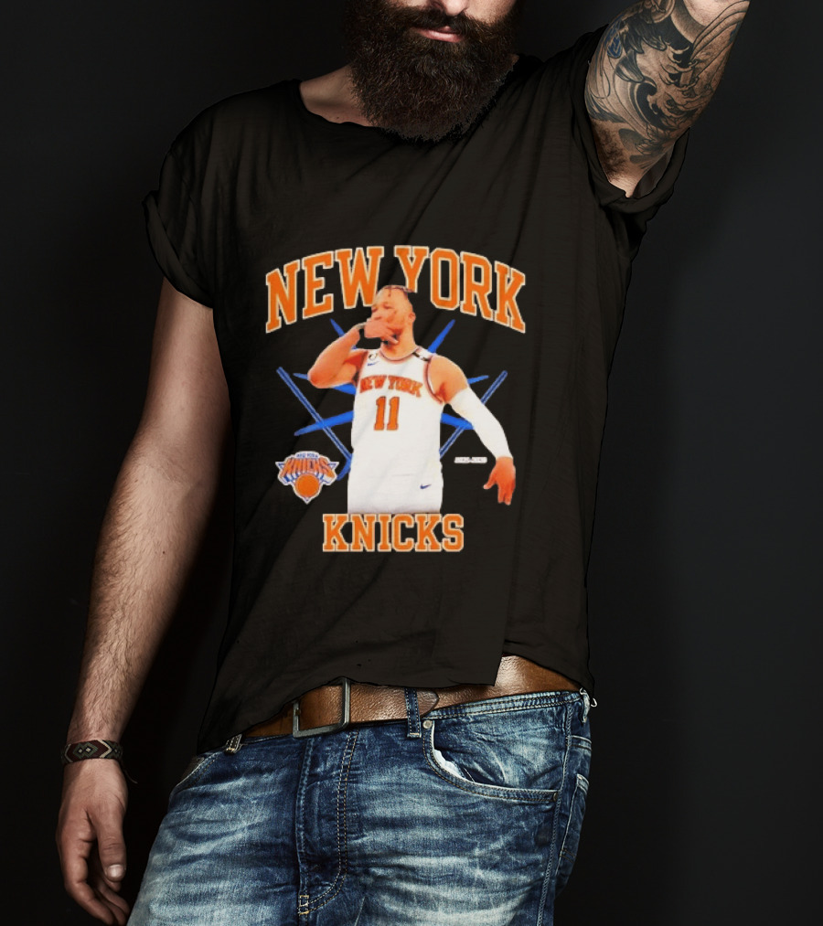 New York Knicks Jalen Brunson 11 NBA Basketball 3 Point 2026 T-Shirt