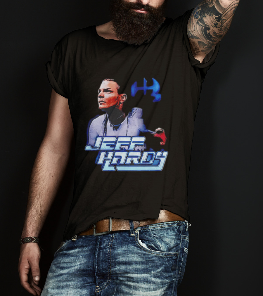 Jeff Hardy WWE Superstar Blue And Red T-Shirt