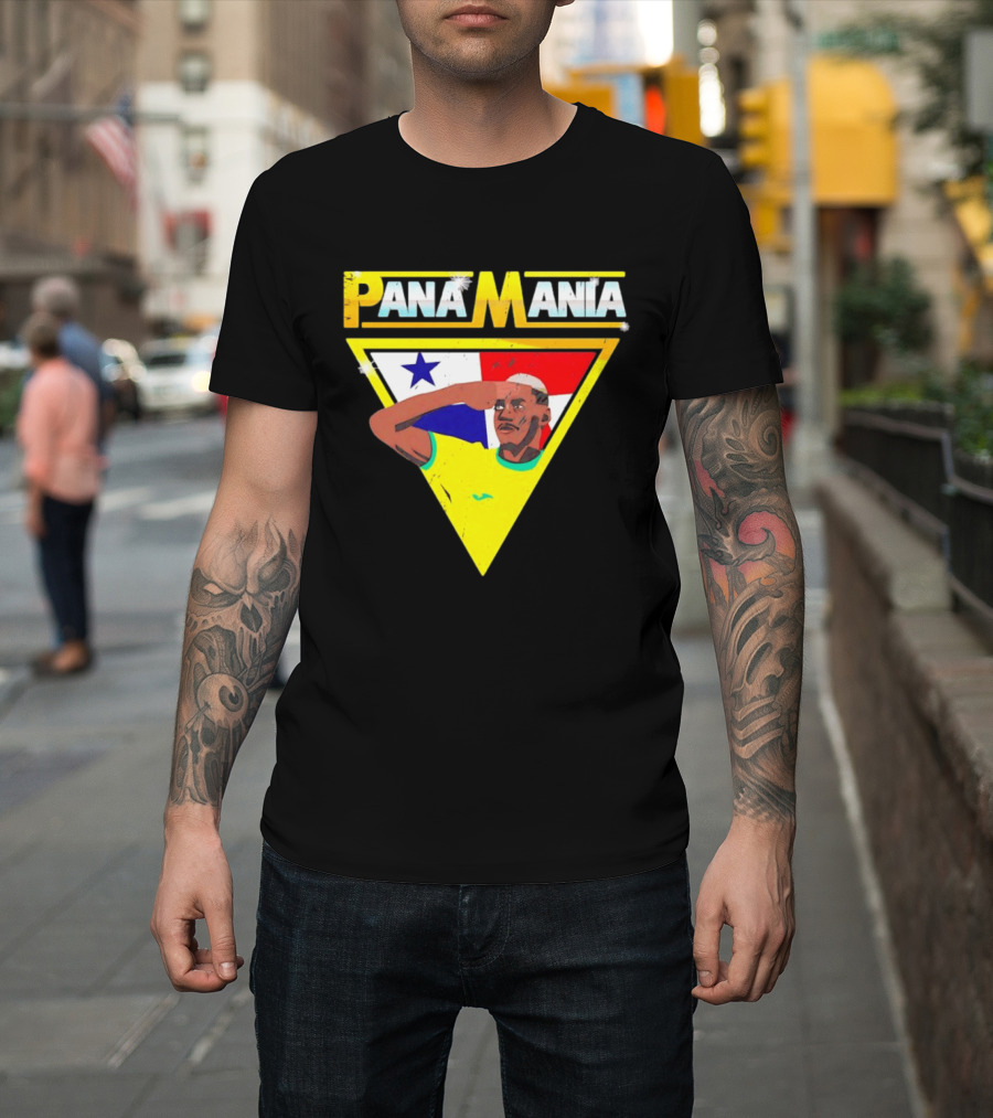 Pana Mania José Córdoba Salute Panama Flag Triangle T-Shirt