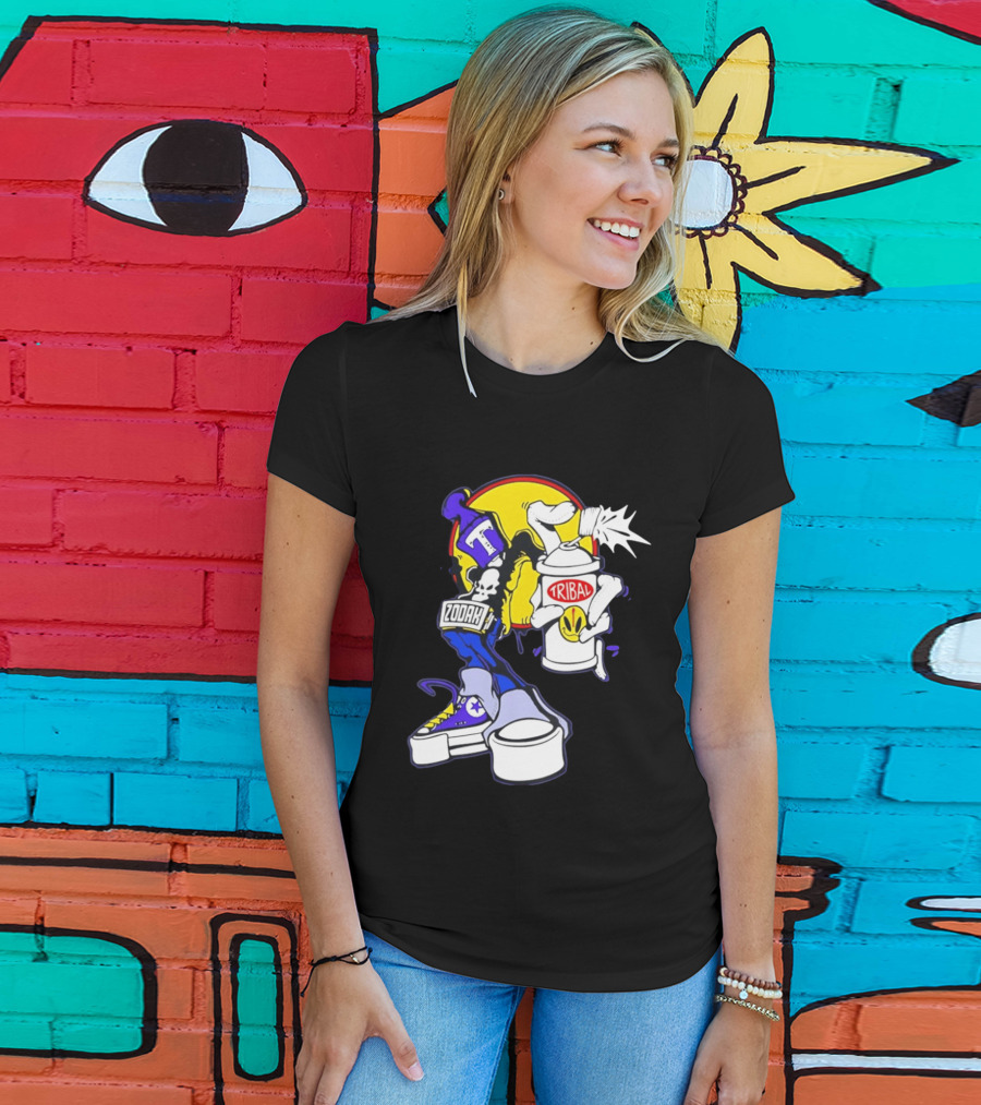 Tribal Zodak Graffiti Urban Streetwear Style Retro Hip Hop T-Shirt