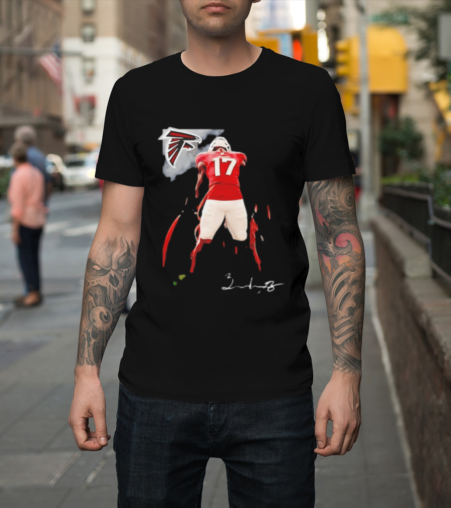 Atlanta Falcons Rookie Zachariah Branch Number 17 T-Shirt