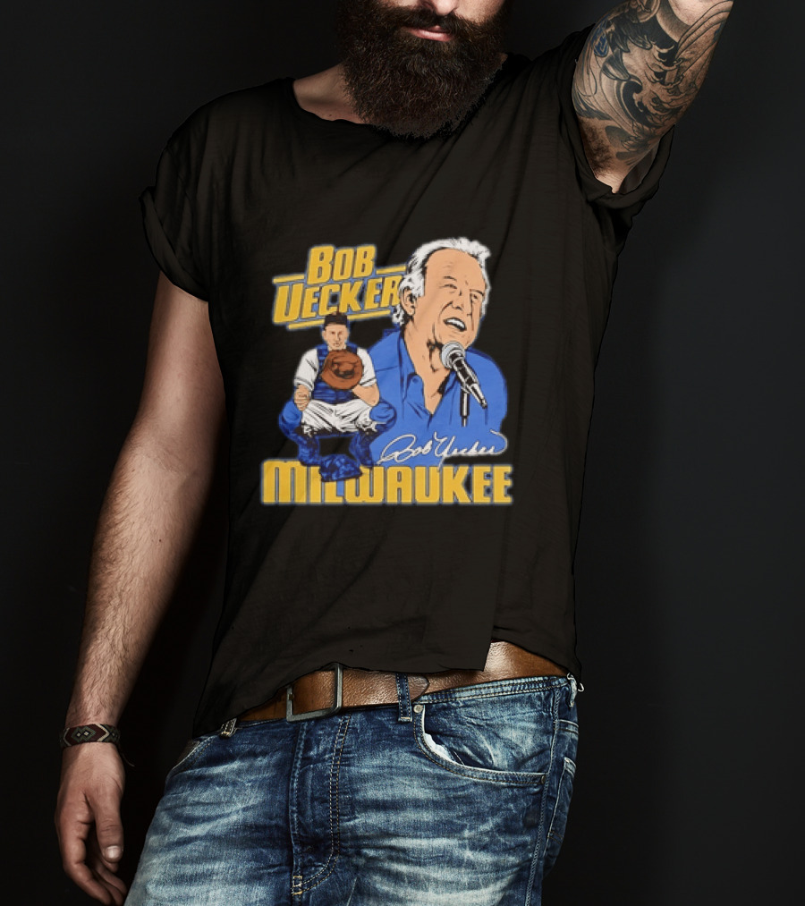 Bob Uecker Milwaukee Catcher Microphone 2026 T-Shirt