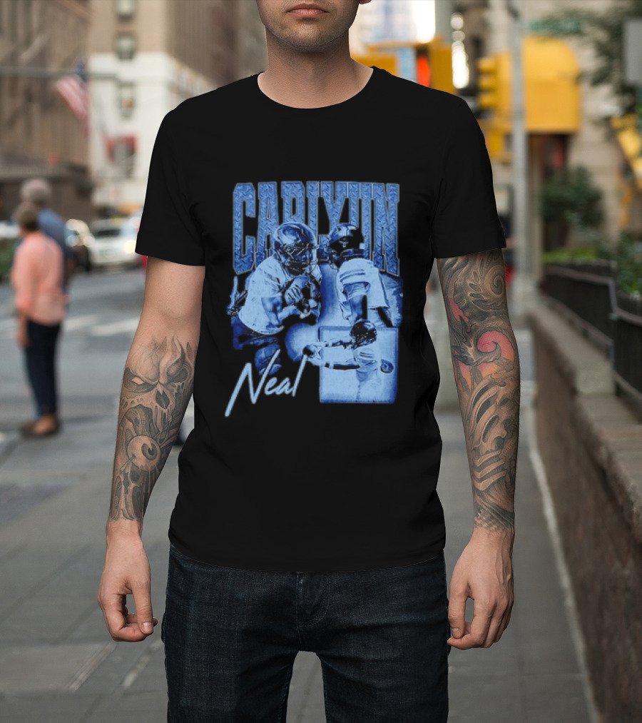 Carlyun Neal Alabama Crimson Tide Football Player Action Collage T-Shirt