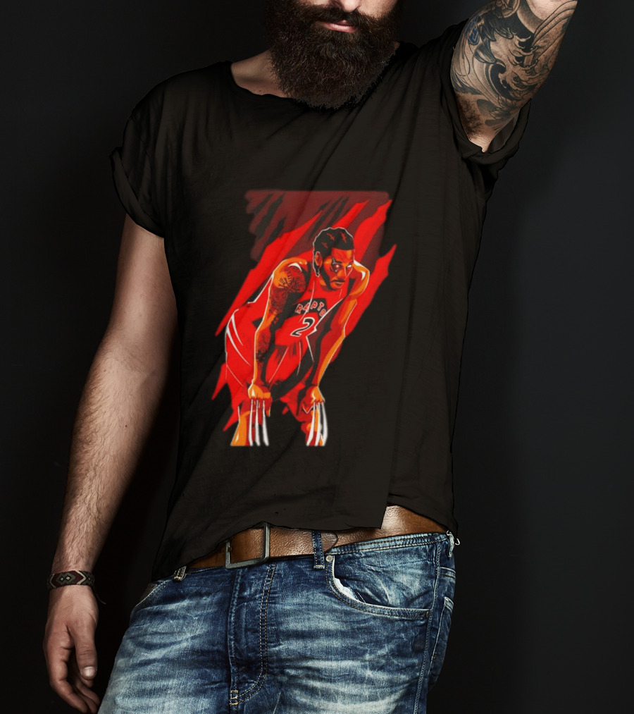 Kawhi Leonard Wolverine Claws Toronto Raptors 2 Jersey Return T-Shirt