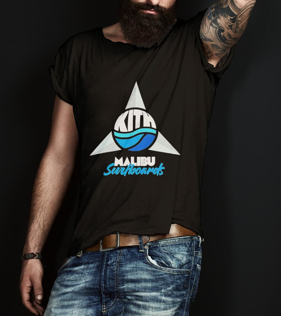 Kith Malibu Surfboards Triangular Wave Aesthetic T-Shirt