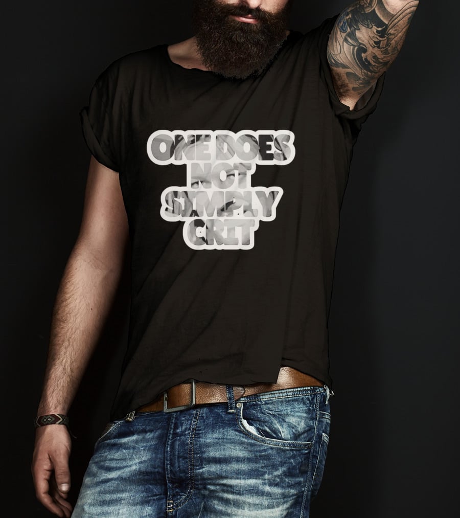 Lord Of The Rings Geek Gaming Meme One Does Not Simply Crit T-Shirt
