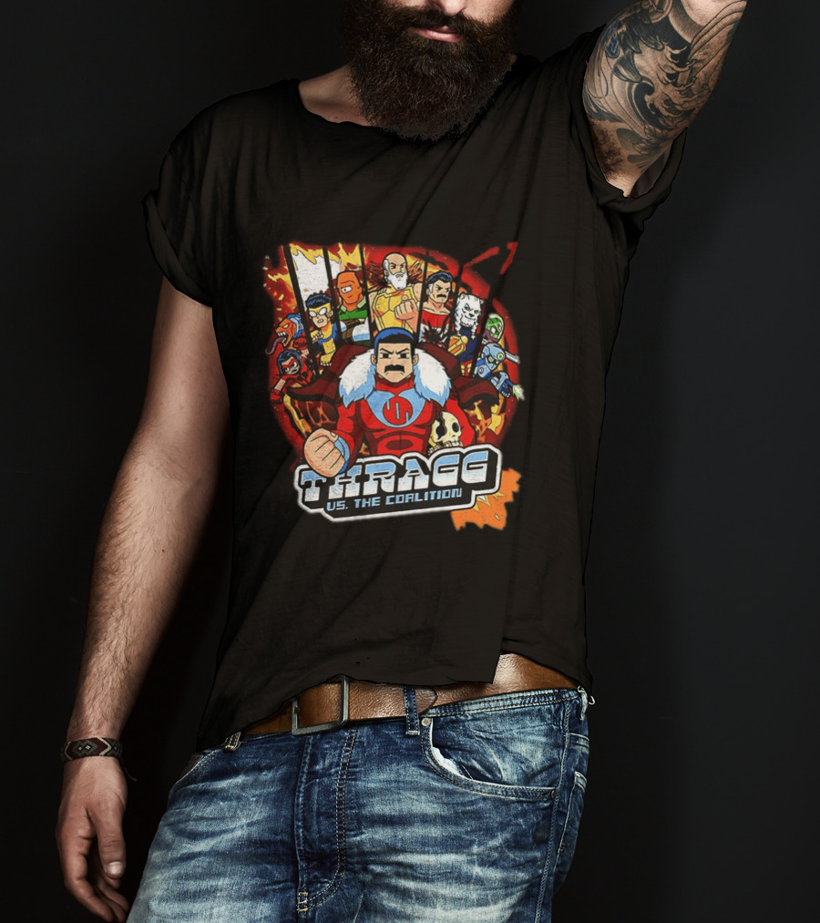 Thragg Vs The Coalition Invincible Scott Pilgrim Characters T-Shirt