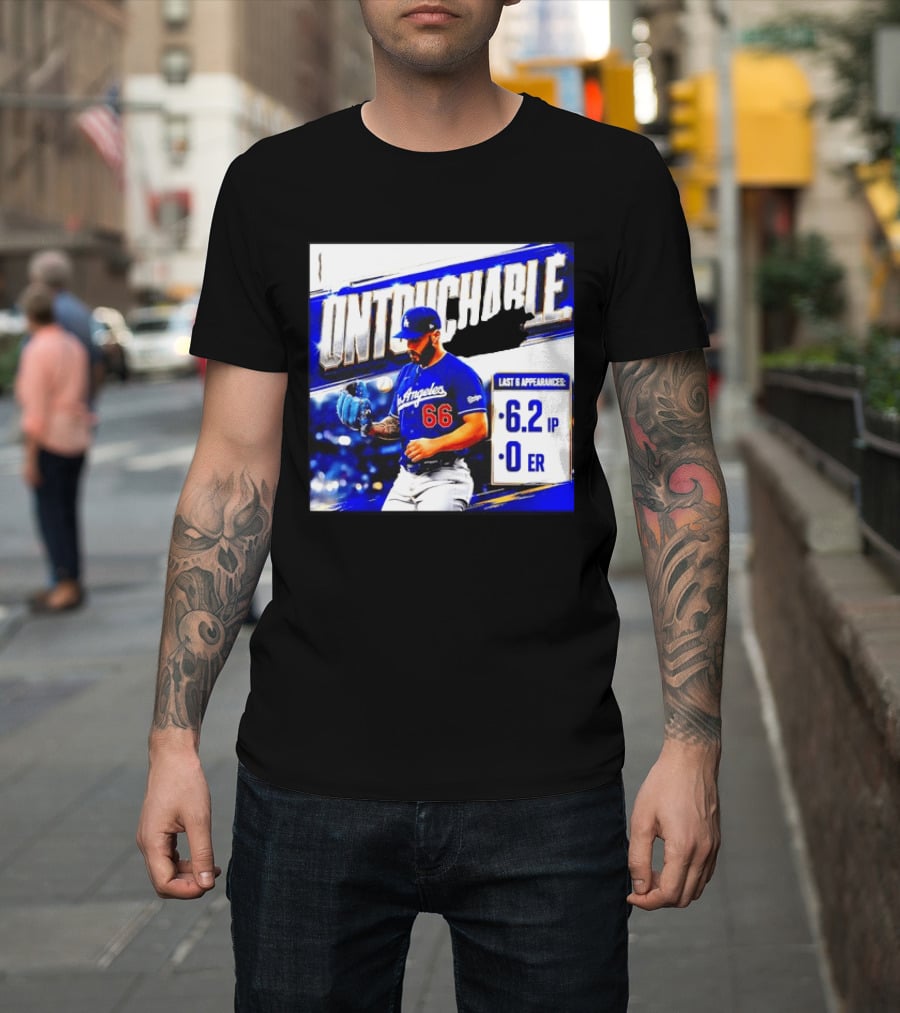 Los Angeles 66 Untouchable Last 6 Appearances 6.2IP 0ER T-Shirt