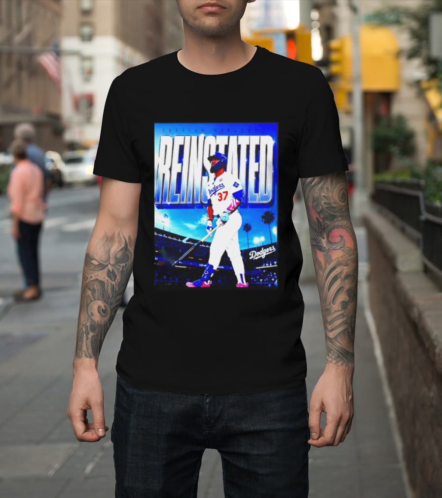 Teoscar Hernandez Reinstated Los Angeles Dodgers 37 T-Shirt